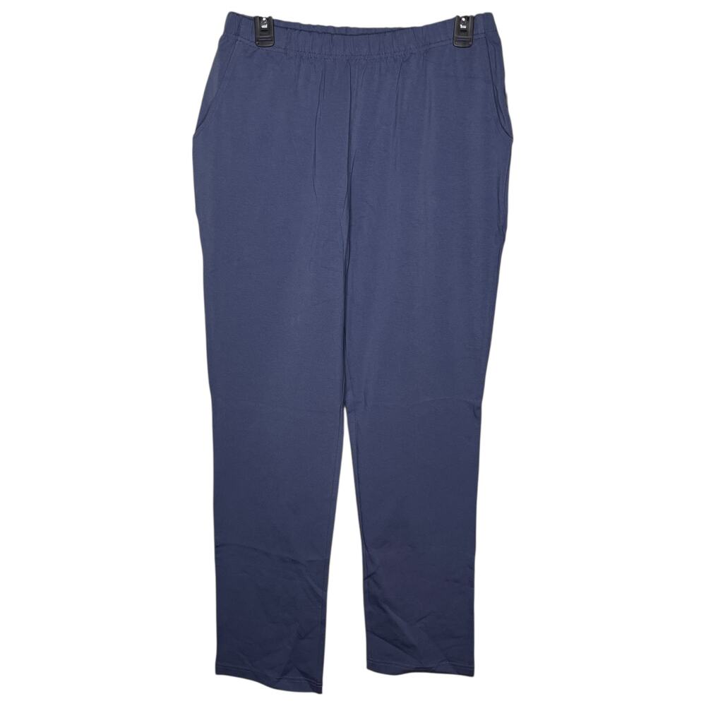 L.L. Bean Pants M Perfect Fit Vintage Indigo Blue Tapered Leg Stretch 252077